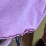 Wildfox NWT  Homestead Stripes Sweatshirt Orchid Smoke Size Small Oversized Photo 8