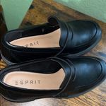 Esprit  Loafers Women Black Chunky Heel Slip On Faux Leather Regina Photo 2