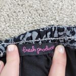 Fresh Produce Maxi Tank Dress Womens M Black Gray Floral Smocked Sleeveless USA Photo 3