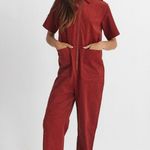 All: Row Colby Corduroy Jumpsuit in Green S Photo 1