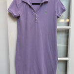 Ralph Lauren  Sport Polo Y2K Shirt Dress Short Sleeve Purple Pique Size Medium Photo 0