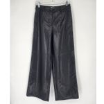 Lattelier Black Faux Leather Wide Leg Pants Women’s Size M Size M Photo 11