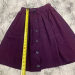 EXPRESS Vintage Button Front Plaid Print Skirt size XS Made in USA red Blue Photo 5