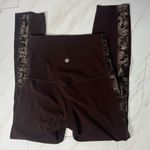 Lululemon Align Super High Rise Crop Brown Crushed Velvet size 4 Photo 2