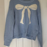 A New Day  Light Blue Knit Sweater Photo 0