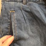 American Eagle {8} Mom Jean Stretchy Denim Raw Hem Rolled Cuff Or Not Photo 3