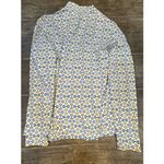 J. McLaughlin Bedford Quarter Zip Long Sleeve Top Catalina Cloth Equestrian Photo 3