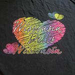 Gildan Wisconsin Dells black colorful heart short sleeve shirt M Photo 2