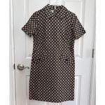 American vintage 60's Nancy Greer Brown and white checkered dress medium Photo 2