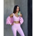 Alo Yoga Airbrush High-Waist Heart Throb Legging Sweet Pink/White XXS Photo 9