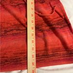 ✨ LoveRocks Boho Crochet Knit Tunic Top Red Ombre Puff Sleeve Size Large Photo 4