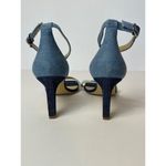 Marc Fisher  Navy Blue Denim Ankle Strap High Heels Size 10‎ Photo 7
