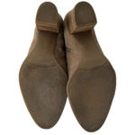 Franco Sarto  Destiny Suede Leather Boot  Topstitch Taupe Ankle Boots Size 8.5 Photo 8