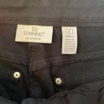 Chico's so slimming women's size 00 black stretchy button zip ankle jeans Photo 6