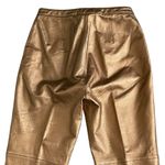 Blushe Vintage Leather Pants Women’s Size 8 Bronze Gold Classic Fit Chic Brown Photo 4