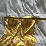 Oh Polly NWT:  Floral Yellow strapless dress Photo 4
