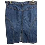 BCBG Max Azria Jeans Women’s Denim Skirt Size 10 Blue Knee Length Y2K Vintage Photo 3