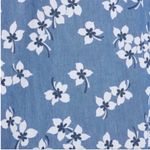 Draper James  Miranda Blue White Wrap Dress Floral Flower Denim Chambray Size 4 Photo 4