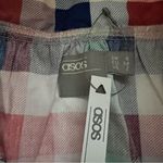 ASOS  Midi Multicolor Gingham Button Down Skirt Size 2 NWT Photo 2