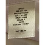 White House | Black Market WHITE SILK Blend SHINY Lined HALTER MINI DRESS L Photo 8