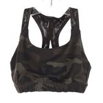 Athleta  Contender Printed Bra Black Olive Camo Size Small Photo 0