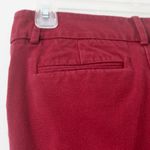 Merona Cotton Raspberry Burgundy Red Stretch Modern Cropped Ankle Pants 4 Photo 7