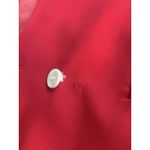 Linda Allard For Ellen Tracy Women’s Wool Long Blazer Petite Size 6 Red Fitted Photo 12