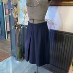 L'AUTRE CHOSE Italian Virgin Wool Box Pleat Skirt Made in Italy Sz 42/US 6💚🎀 Blue Photo 2