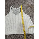 Free People Beige Knit Cropped Tank Top Sz S Boho V Neck Cottagecore Beachy Photo 7
