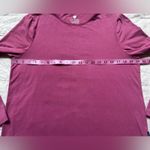 Eddie Bauer Solbari Dark Pink Rosewood UPF 50+ Cotton Bamboo Long Sleeve Swing Top - Large Photo 4