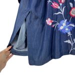 Johnny Was  Piper Shirt Tail Kimono Jacket Embroidery Denim Size XL Photo 11
