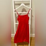 Nine West Hot Pink Satin Dress — Size M Photo 4