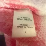 MAJOR Label Group Heart Print Sweater White Pink Purple Women’s Size Large Photo 5