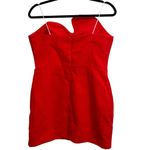 Amanda Uprichard  X Revolve Strapless Puzzle Mini Dress In Crimson Red Photo 5