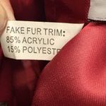 Women’s Red Wool Blend Hooded Winter Coat Faux Fur Trim Size 3XL Photo 15