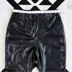 Abercrombie & Fitch A&F Curve Love Vegan Leather Slim Flare Pants in Black Size 29 Short Photo 6