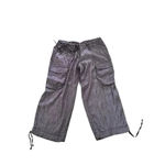 Max Studio  Women's Cotton grey Drawstring Trouser Pants Size Medium Photo 7