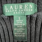 Ralph Lauren Lauren Cable Knit Sweater Dress S Black 3/4 Stretch Preppy Classic Photo 10