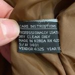 Vintage g4000 Western Leather Jacket w/ Conchos & Fringe Snap Closure Sz M Size M Photo 5