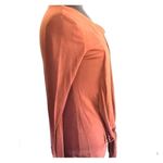 Avon Mark long sleeve tie front blouse size small Brown Photo 1