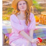 Zanzea Bridgeton Vibes Pale Pink Peasant Maxi Dress Photo 1