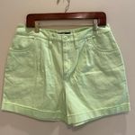 Vans Cotton Barnes Canvas Shorts Pistachio Lime Green Butterfly Size 30 Photo 0