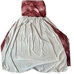 Strapless Coral White Sangria Tie Dye Ombre Print Stretch Maxi Dress Size Small Photo 12