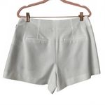 Alice + Olivia Adelina Belted Shorts Pleated Minimal White Women's Size 4 NWT Photo 4