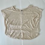 Anthropologie  oatmeal colored short sleeved body top Photo 1
