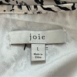 Joie  Dress Women Large White Black Animal Print Shift Animata‎ Dress Edgy Party Photo 5