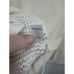 Loft Sweater Women Medium Petite Ivory Bell Sleeve Bow Knit Chic Minimalist Boho Photo 3