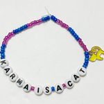 Tour Friendship Bracelet Karma Is A Cat with charm Midnights Blue Photo 0
