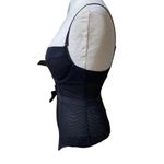 Vintage Corset Bra Lace Bow Black adjustable straps size medium Photo 3