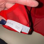 Auden Women's Red Satin Corset Crop Top Size S Photo 5